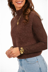21Jewelz Wollige spencer met hoge hals - bruin