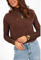 21Jewelz Wollige spencer met hoge hals - bruin