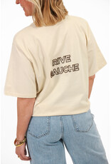 21Jewelz Oversized t-shirt met tekst - ecru