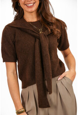 21Jewelz Truitje met sjaaltje - bruin