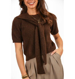 21Jewelz Truitje met sjaaltje - bruin