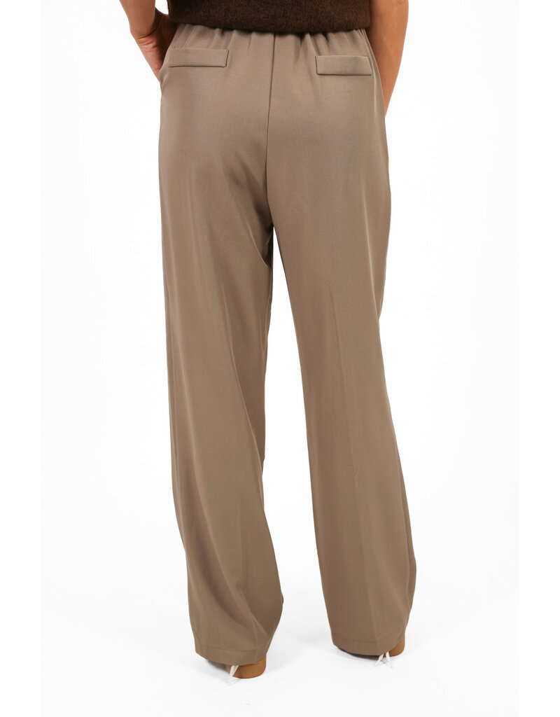 21Jewelz Pantalon met plooien extra long - taupe
