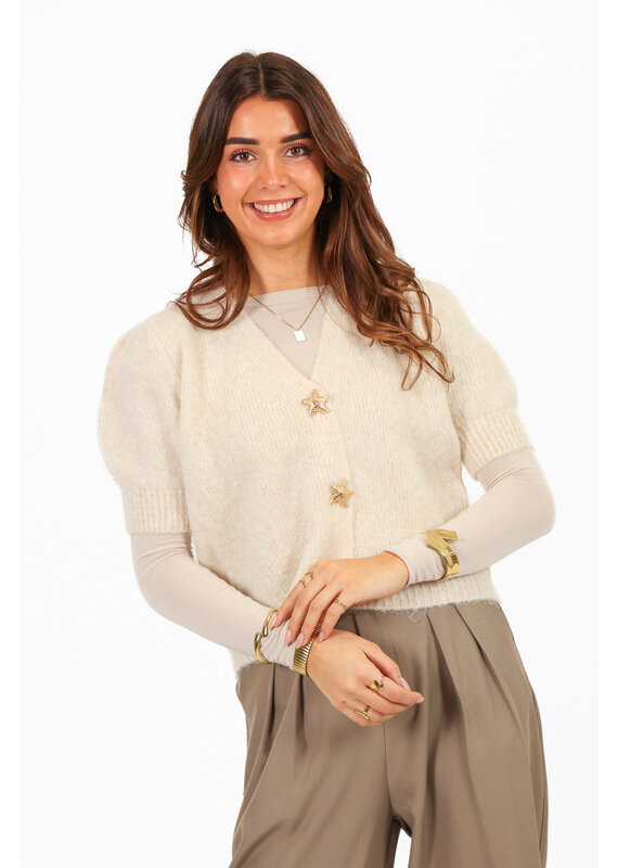 21Jewelz Vestje met gouden zeester knopen