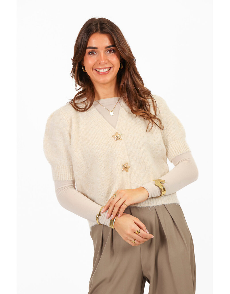 21Jewelz Vestje met gouden zeester knopen