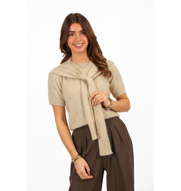 21Jewelz Truitje met sjaaltje - beige