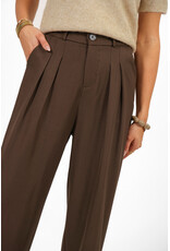 21Jewelz Pantalon met plooien extra long - donker taupe