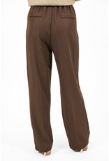 21Jewelz Pantalon met plooien extra long - donker taupe