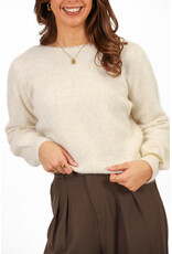 21Jewelz Ecru gemêleerde trui met detail