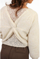 21Jewelz Ecru gemêleerde trui met detail