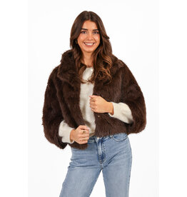 21Jewelz Fluffy cape - bruin