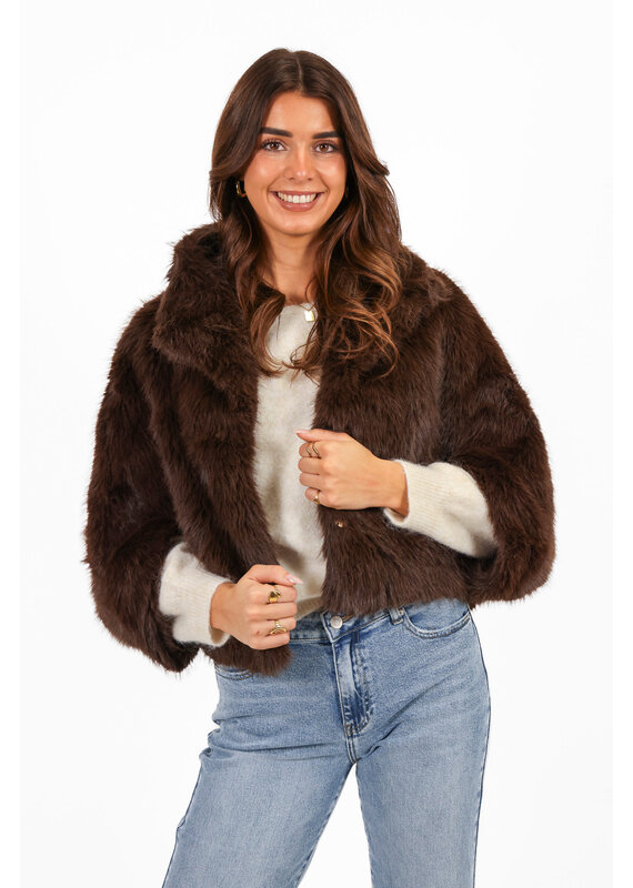 21Jewelz Fluffy cape - bruin