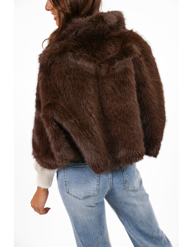 21Jewelz Fluffy cape - bruin