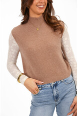 21Jewelz Wollige spencer met hoge hals - donker beige