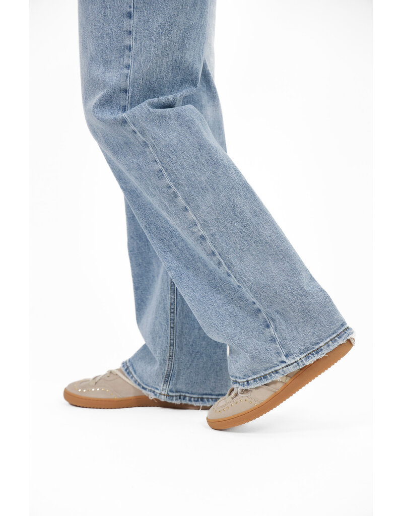 21Jewelz Mid waist wide leg jeans - blauw