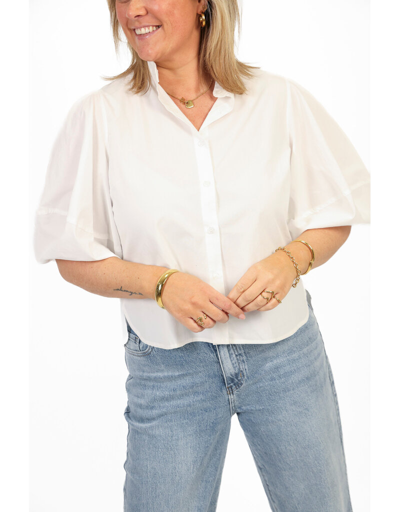 21Jewelz Blouse met ballonmouw - wit