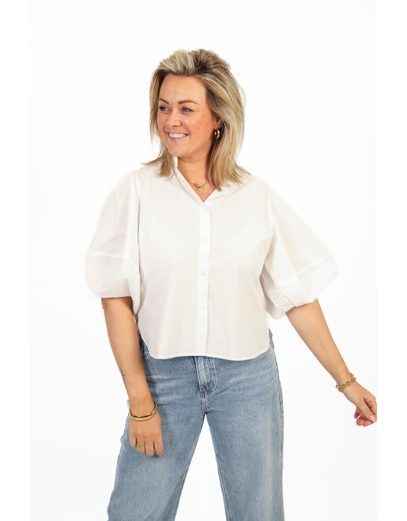 21Jewelz Blouse met ballonmouw - wit