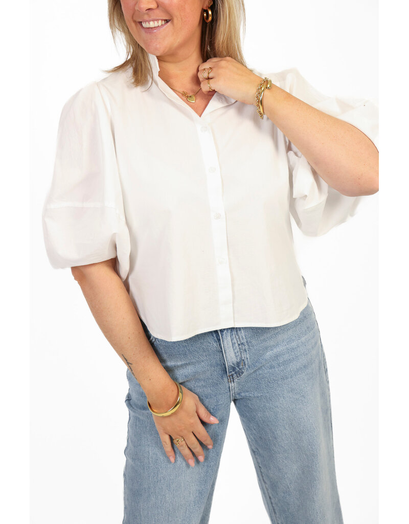 21Jewelz Blouse met ballonmouw - wit