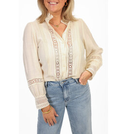 21Jewelz Kanten blouse - ecru