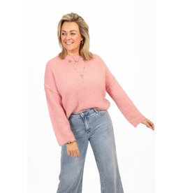 21Jewelz Effen basic wollige trui - roze