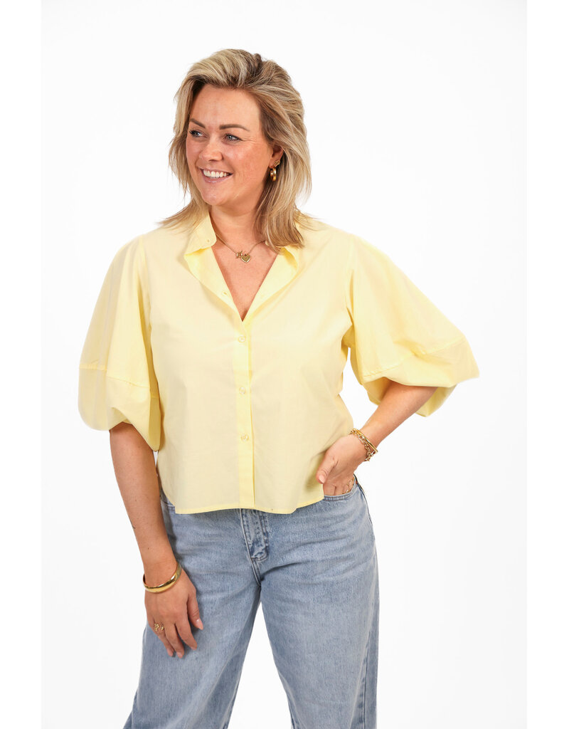 21Jewelz Blouse met ballonmouw - lichtgeel