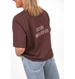 21Jewelz Oversized t-shirt met tekst - bruin