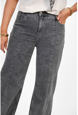21Jewelz Grijze wide leg jeans met naden