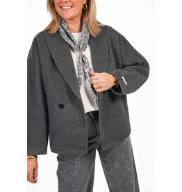 21Jewelz Jasje met kraag en schuine zakken - grijs