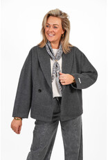 21Jewelz Jasje met kraag en schuine zakken - grijs