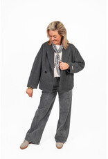 21Jewelz Jasje met kraag en schuine zakken - grijs