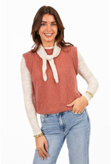 21Jewelz Gebreide mouwloze top - oudroze