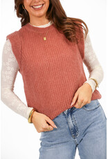 21Jewelz Gebreide mouwloze top - oudroze