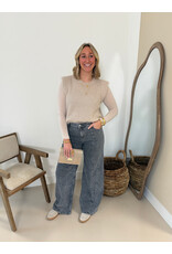 21Jewelz Gebreide mouwloze top - beige