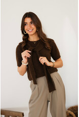 21Jewelz Truitje met sjaaltje - bruin