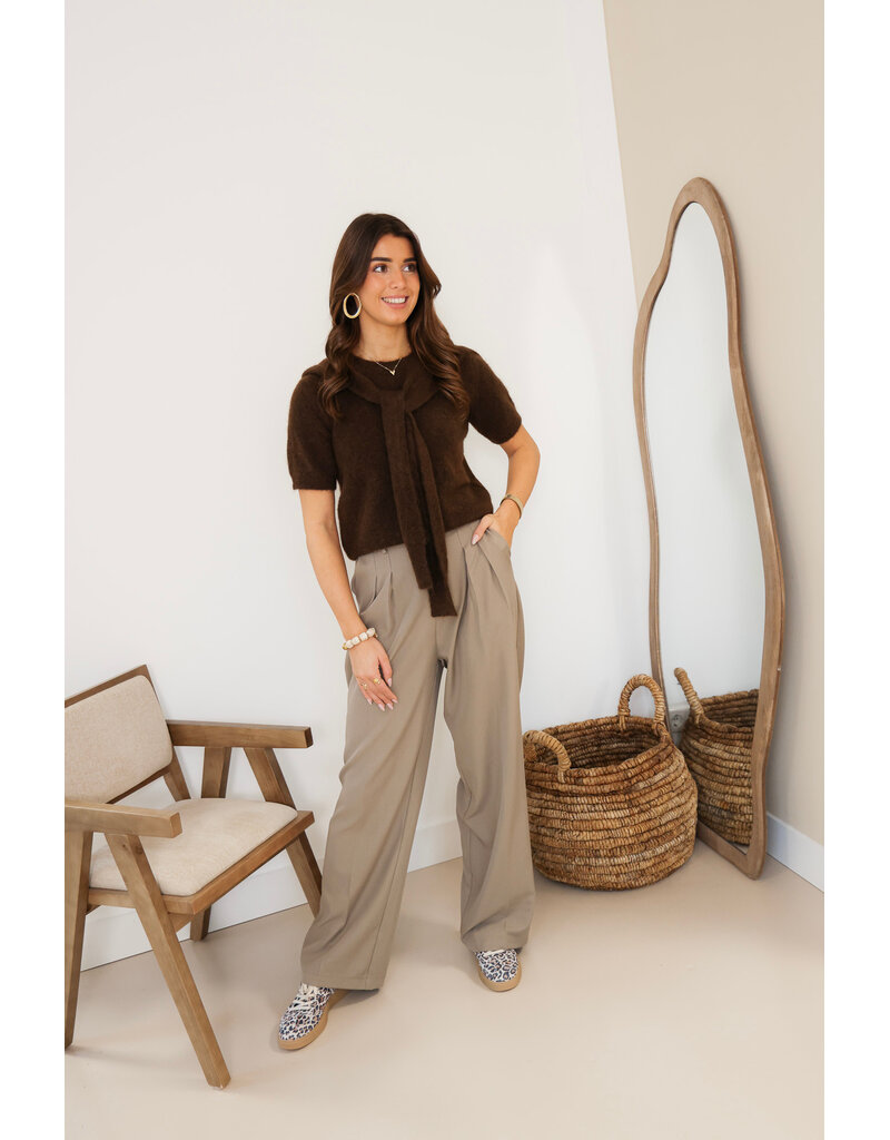 21Jewelz Truitje met sjaaltje - bruin