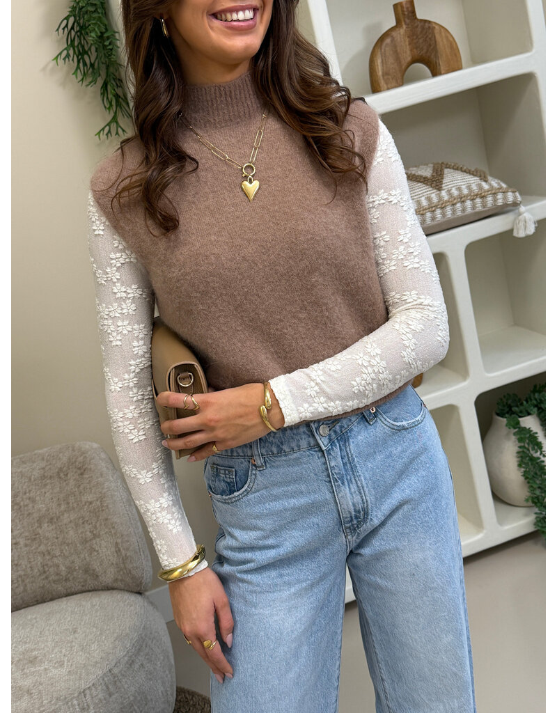 21Jewelz Body met patroontje - ecru