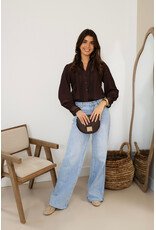 21Jewelz Kanten blouse - bruin