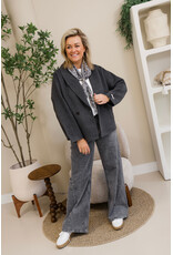 21Jewelz Grijze wide leg jeans met naden