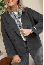 21Jewelz Jasje met kraag en schuine zakken - grijs