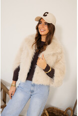 21Jewelz Fluffy cape - ecru