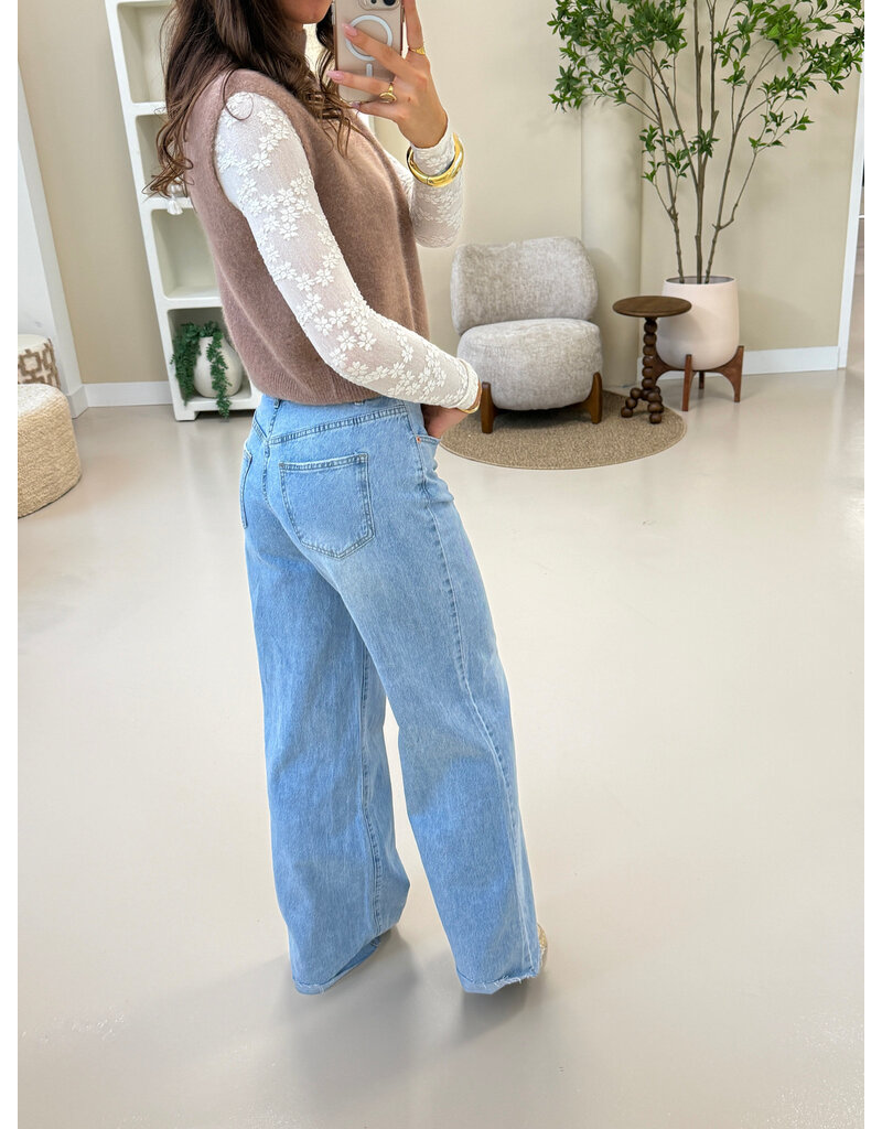 21Jewelz Wide leg jeans extra tall - blauw