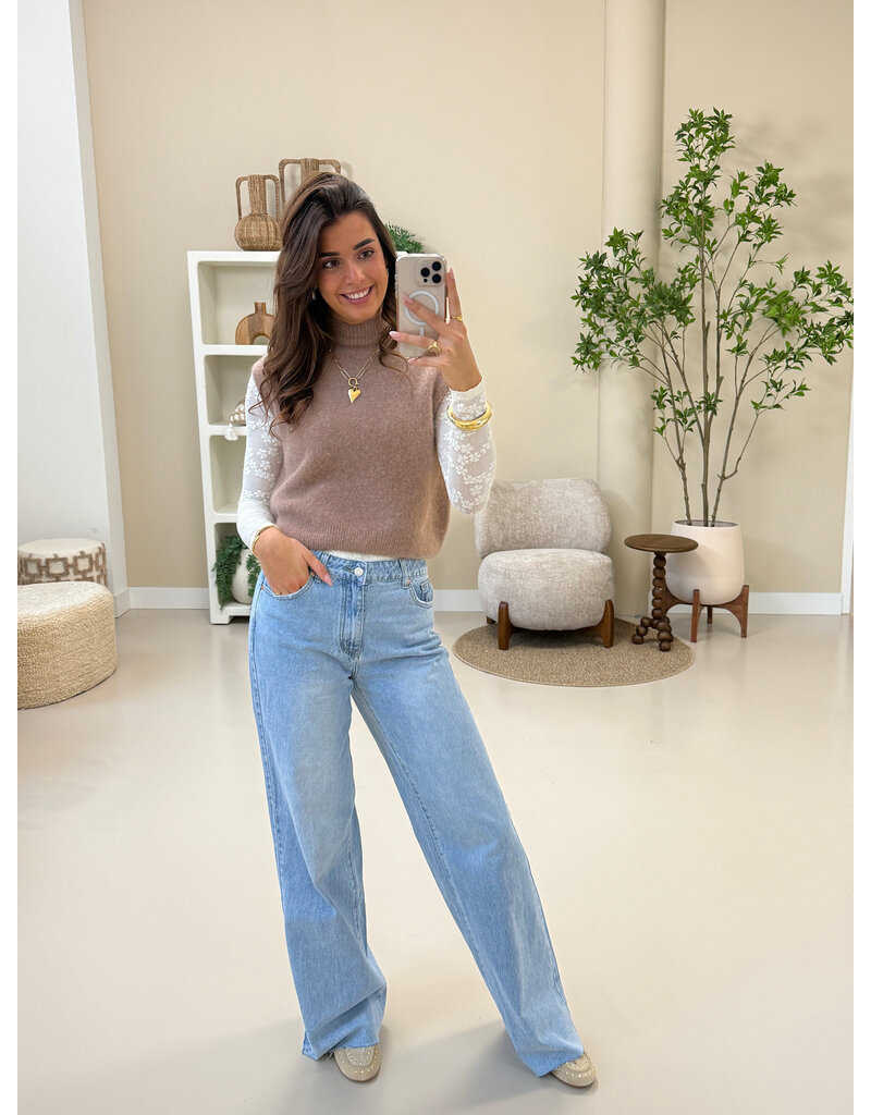 21Jewelz Wide leg jeans extra tall - blauw