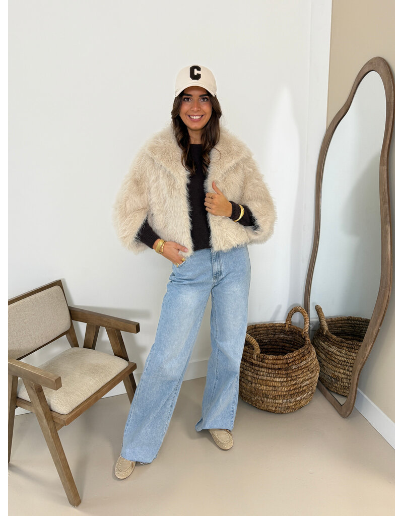 21Jewelz Pet met teddy C embleem - ecru