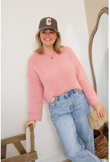 21Jewelz Effen basic wollige trui - roze