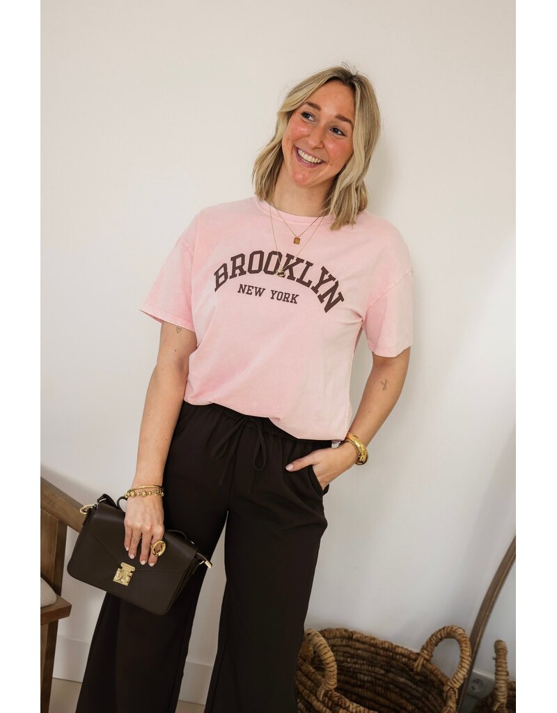 21Jewelz Oversized t-shirt Brooklyn - lichtroze