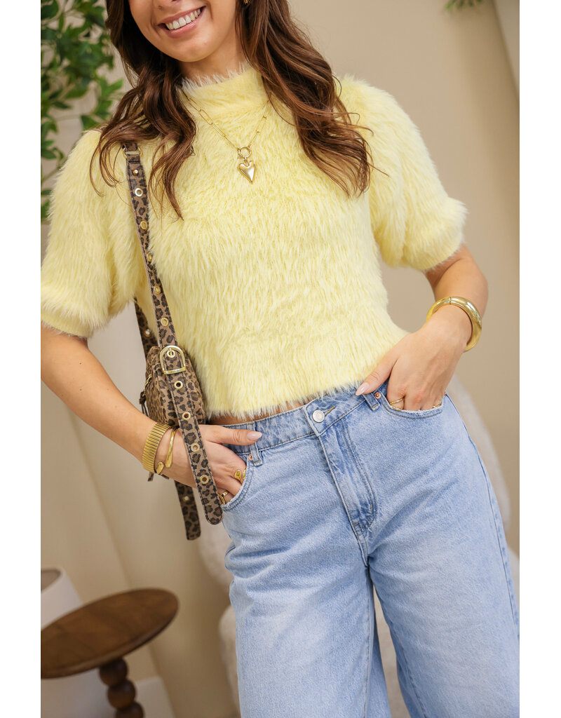 21Jewelz Fluffy shirt - lichtgeel