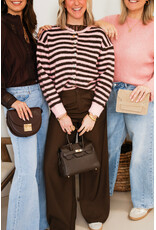 21Jewelz Gestreept vestje - roze/bruin