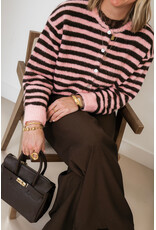 21Jewelz Gestreept vestje - roze/bruin