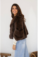 21Jewelz Fluffy cape - bruin