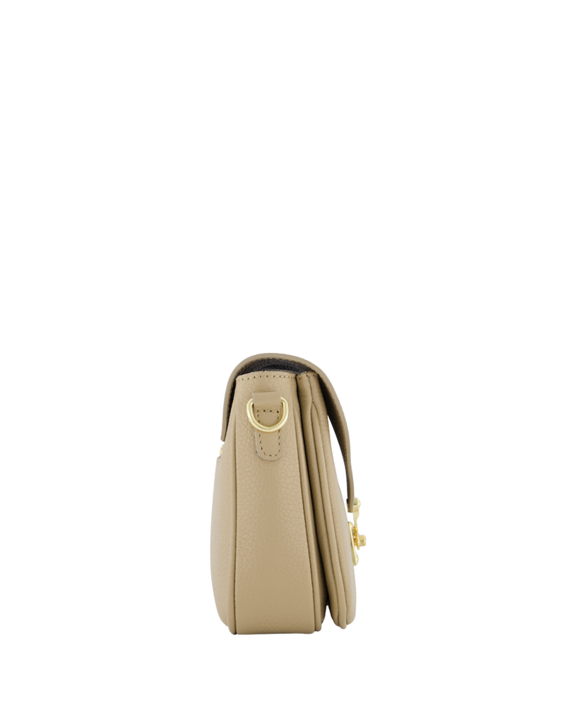 21Jewelz Effen tas met gouden sluiting - beige