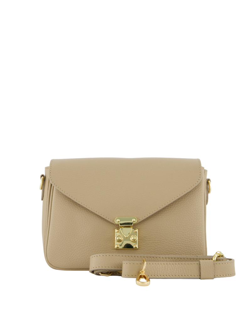 21Jewelz Effen tas met gouden sluiting - beige